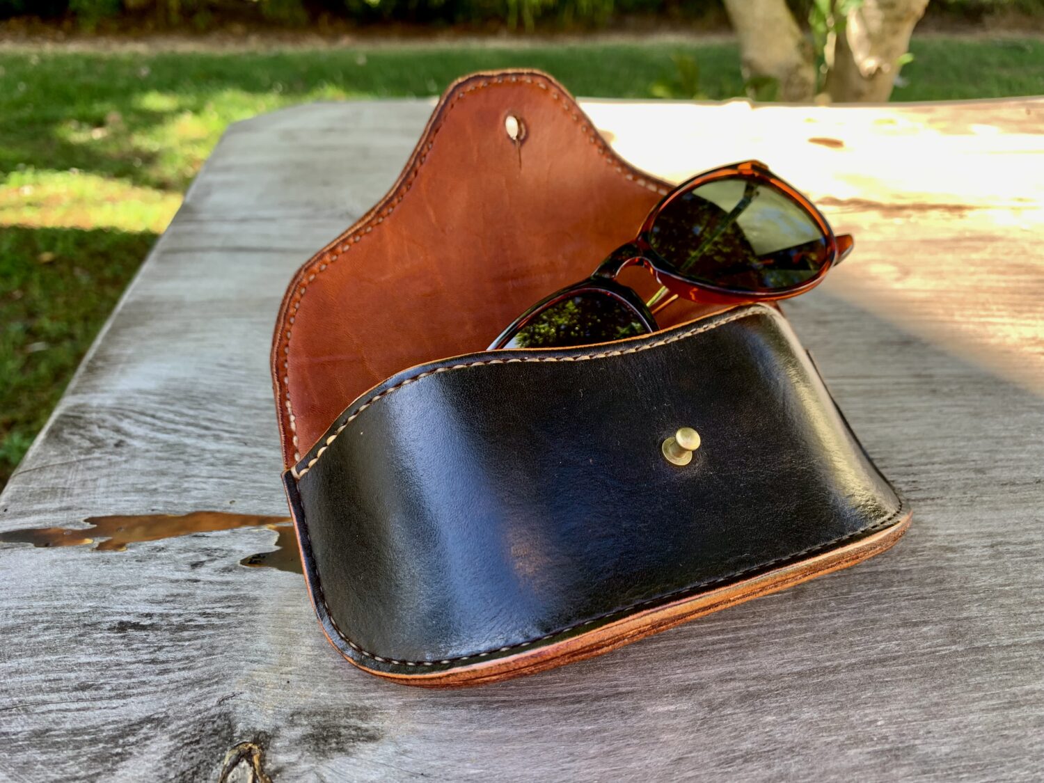 Leather Eyeglasses Sunglasses / Eyewear Case - Image 4